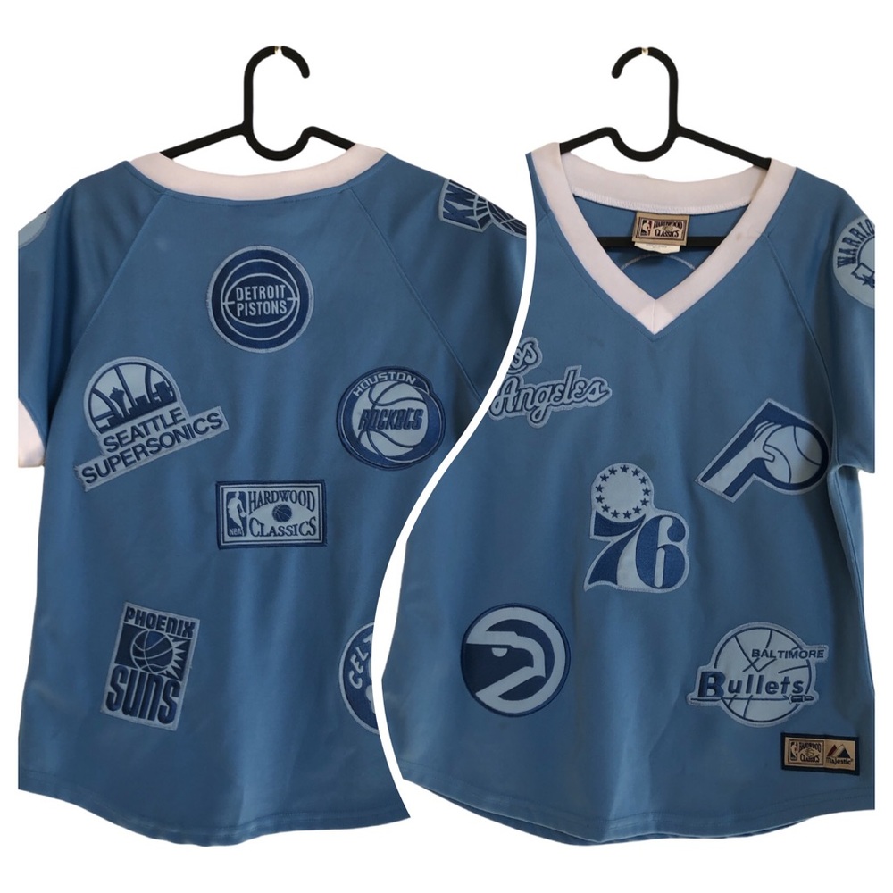 Hardwood classics‎ kids jersey with basketball team patches